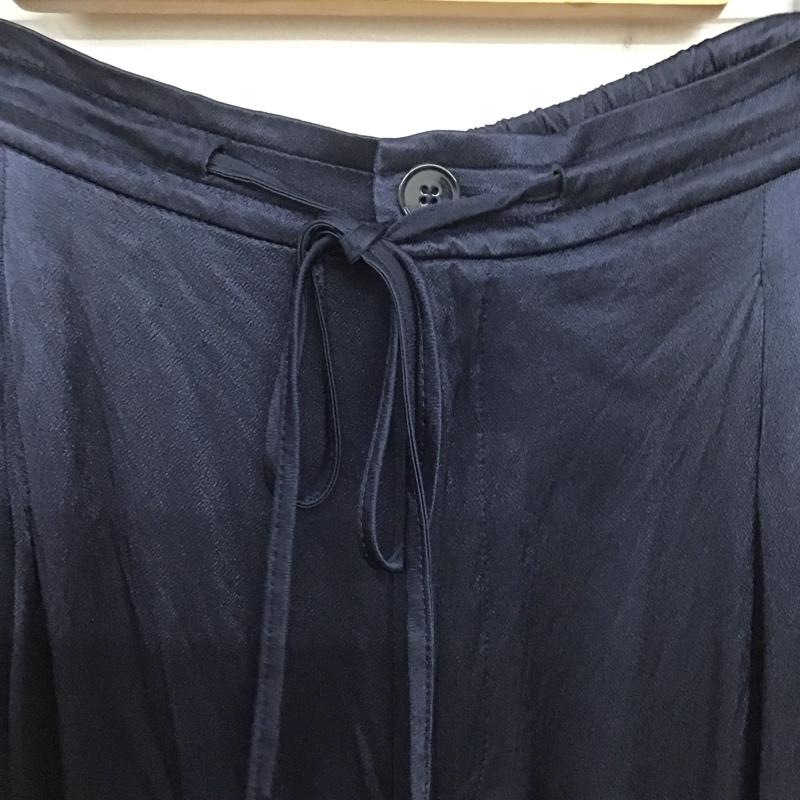 ザラ ZARA パンツ スラックス 9479 076 401 イージーパンツ ワイドパンツ S 無地 紺 / ネイビー / レディース USED 古着 中古 10139248