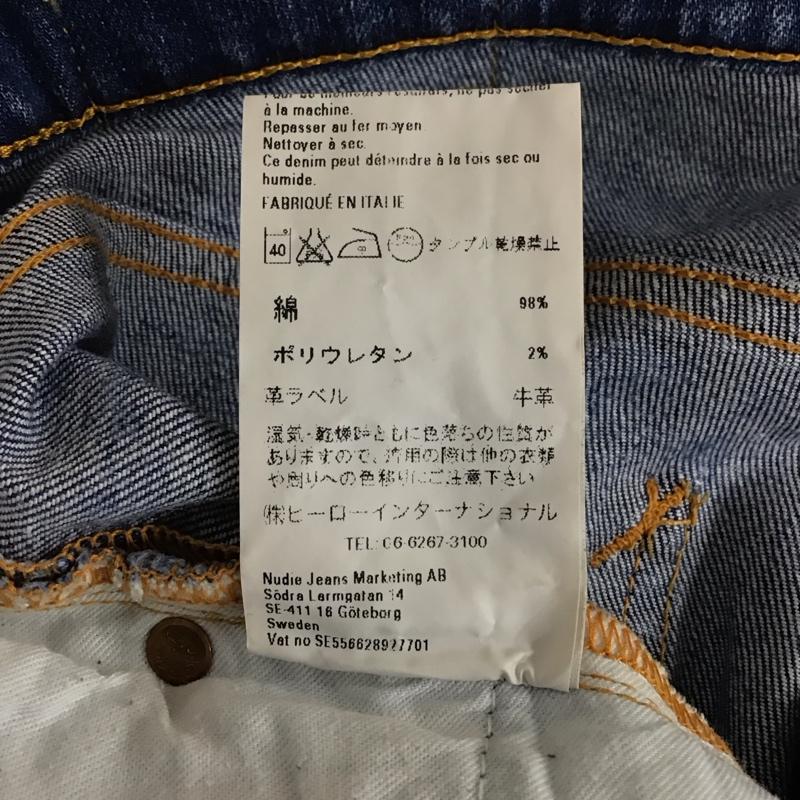 ヌーディージーンズ Nudie Jeans パンツ デニム、ジーンズ N412 DARK USED DENIM ストレッチ 31インチ 無地 青 / ブルー /  メンズ USED 古着 中古 10121328