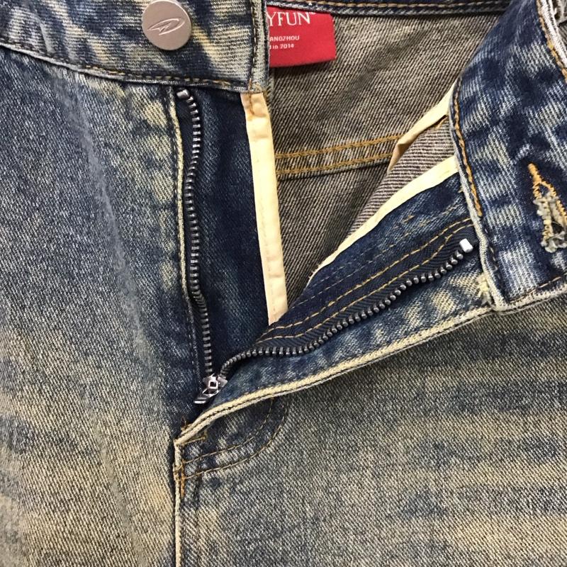 古着 USED パンツ デニム、ジーンズ デニムパンツ ワイドパンツ カジュアルパンツ XL 無地 マルチカラー / マルチカラー /  メンズ USED 古着 中古 10124932