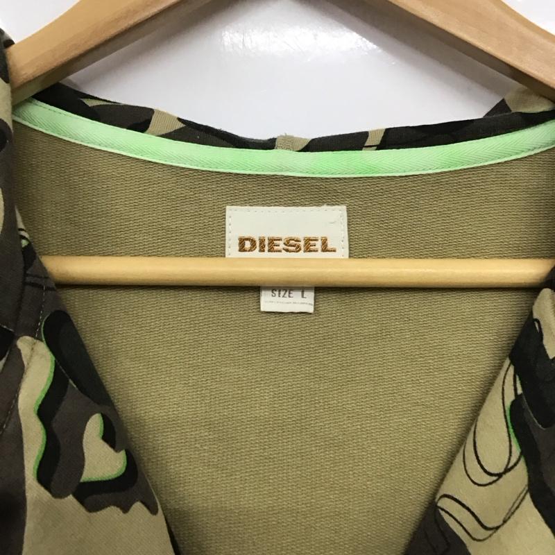 ディーゼル DIESEL パーカー 長袖 ジップアップパーカー 長袖パーカー カジュアルジャケット L カモフラージュ柄・迷彩 マルチカラー / マルチカラー / メンズ USED 古着 中古 10138961