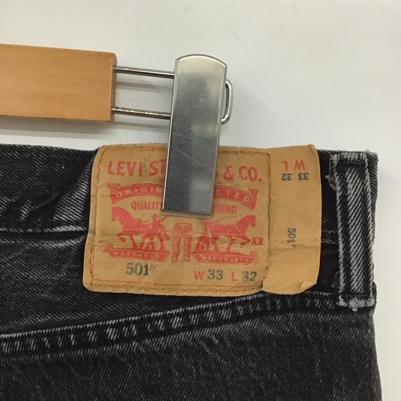 リーバイス Levi s パンツ デニム、ジーンズ 33インチ 無地 黒 / ブラック / メンズ USED 古着 中古 10129921
