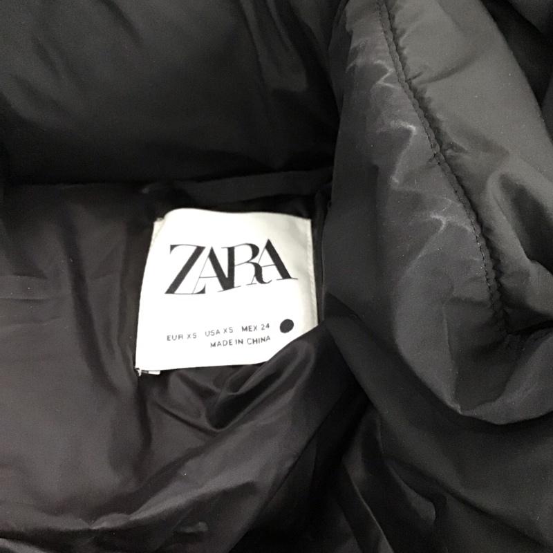 ザラ ZARA ベスト ベスト ジップアップベスト ダウンベスト ノースリーブカットソー ロングベスト XS 無地 黒 / ブラック / レディース USED 古着 中古 10121668