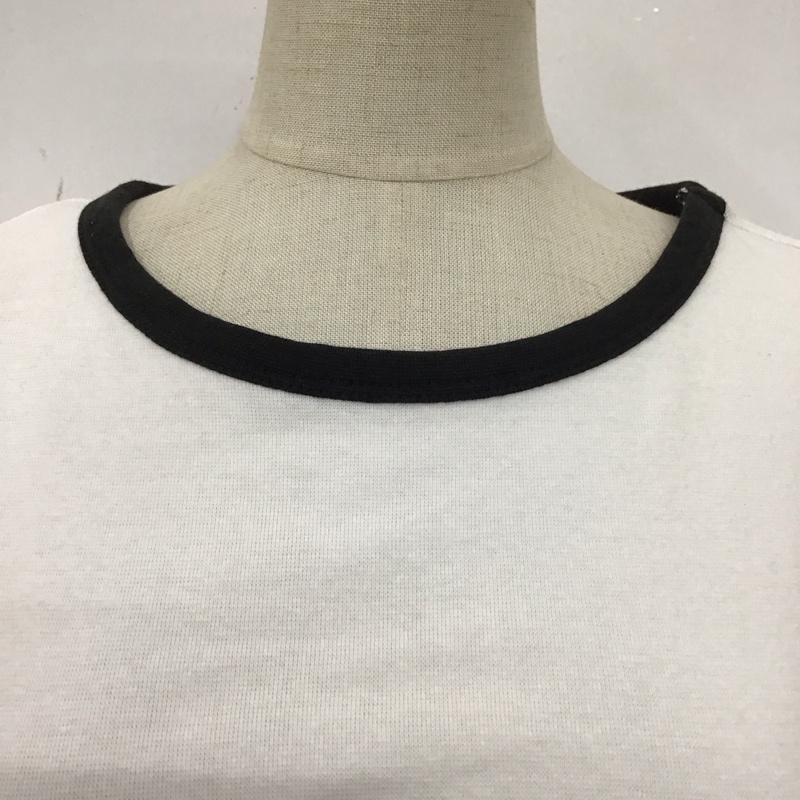 ザラ ZARA カットソー 半袖 半袖カットソー 無地Tシャツ クルーネックカットソー ショート丈 M 無地 白 / ホワイト / レディース USED 古着 中古 10122829