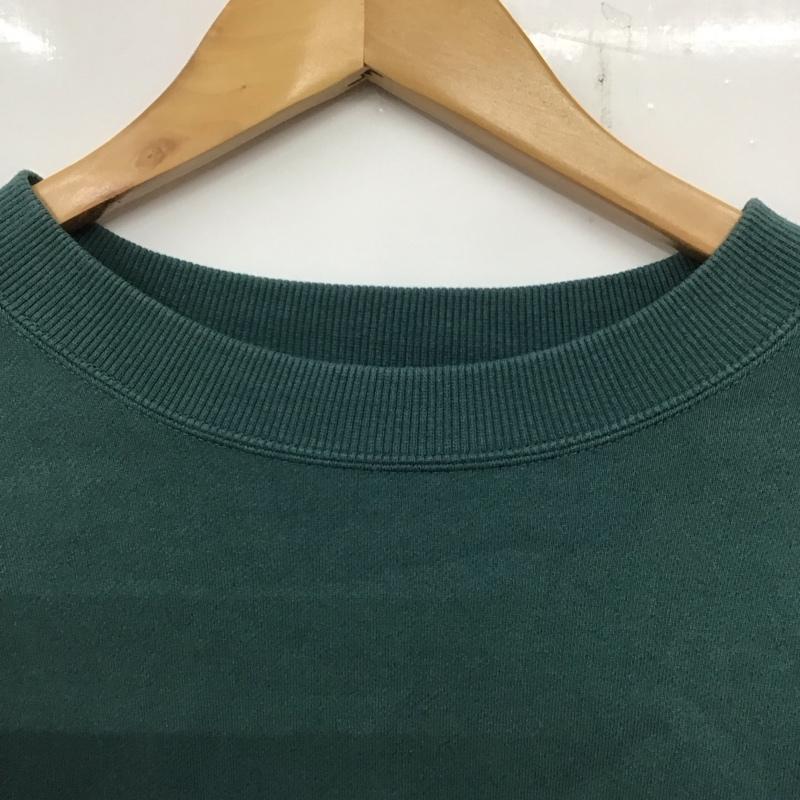 バンズ VANS トレーナー 長袖 長袖トレーナー スウェット クルーネック プルオーバー S 無地 緑 / グリーン / メンズ USED 古着 中古 10137691