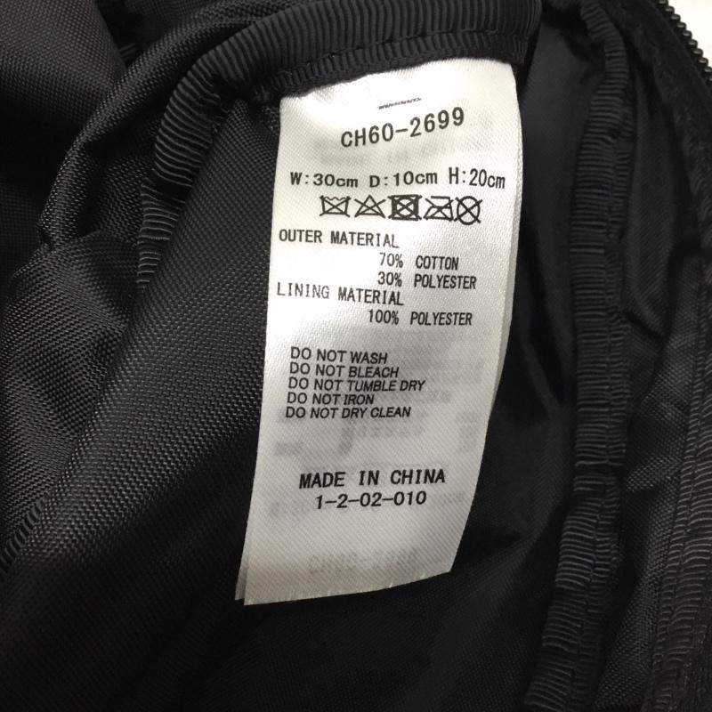 チャムス CHUMS ショルダーバッグ ショルダーバッグ CH60-2699 スモールトラペゾイドショルダースウェット ワンポイント 黒 / ブラック / メンズ USED 古着 中古 10114844