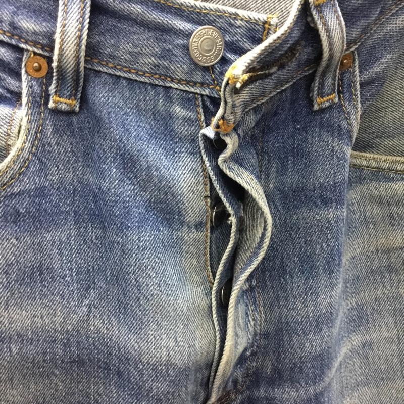 リーバイストラウスアンドコー Levi Strauss & co. パンツ デニム、ジーンズ デニムパンツ ストレートパンツ ワイドパンツ カジュアルパンツ 33インチ 無地 インディゴ / インディゴ /  メンズ USED 古着 中古 10122384
