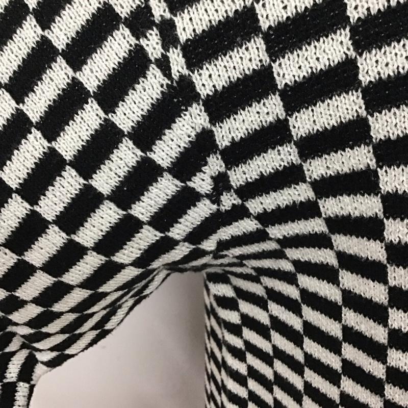 シュプリーム Supreme ニット、セーター 長袖 20SS BackLogoSweater 長袖ニットカットソー セーター L チェック 白 / ホワイト / X 黒 / ブラック / メンズ USED 古着 中古 10115394