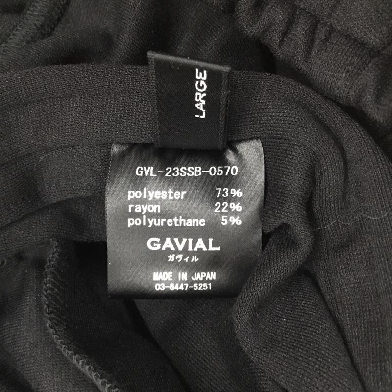 ガヴィル GAVIAL パンツ スラックス GVL-23SSB-0570 トラックパンツ L プリント 黒 / ブラック / メンズ USED 古着 中古 10108814