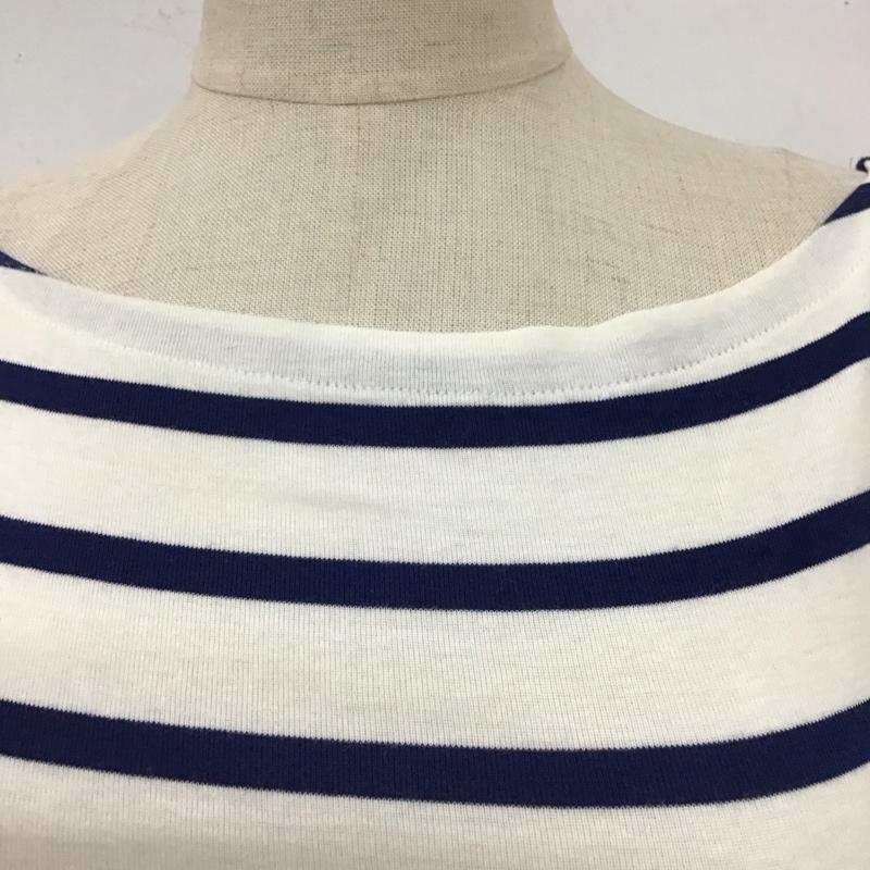 ポロラルフローレン POLO RALPH LAUREN カットソー 長袖 長袖カットソー クルーネックカットソー ロングスリーブカットソー プリントTシャツ XS ボーダー柄 白 / ホワイト / X 青 / ブルー / レディース USED 古着 中古 10115971