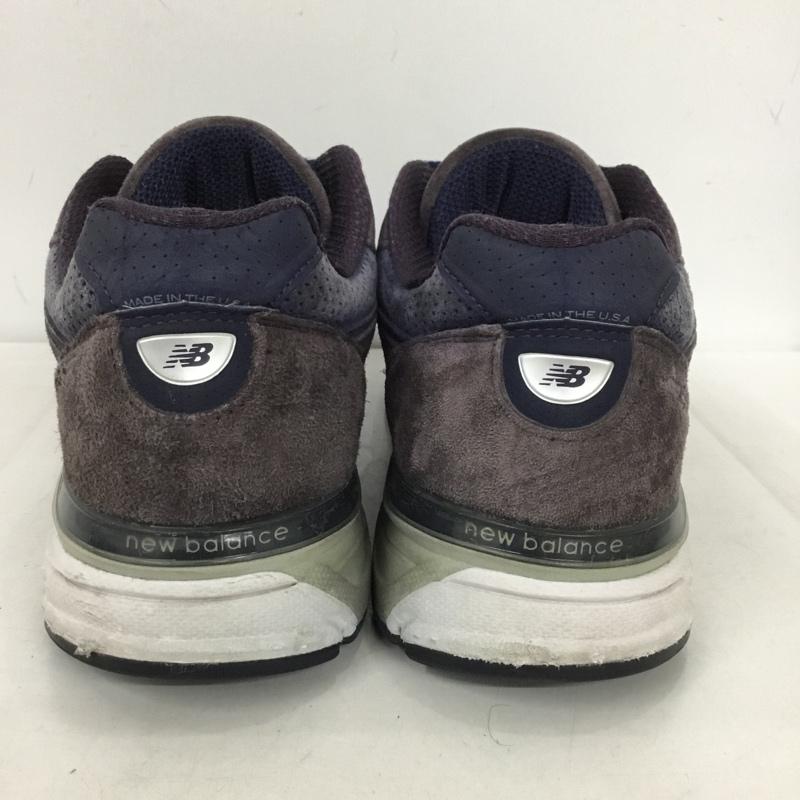 ニューバランス New Balance スニーカー スニーカー M990 EP4 USA製 28cm 28.0cm ロゴ、文字 紫 / パープル / メンズ USED 古着 中古 10136693
