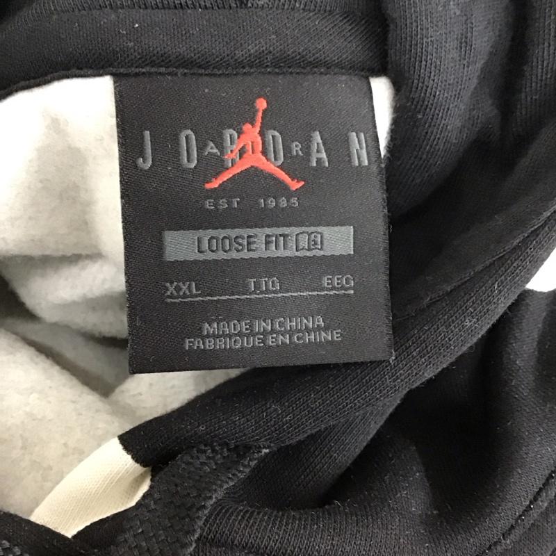 エアジョーダン AIR JORDAN パーカー 長袖 dv2006-010 長袖パーカー スポーツウェア プルオーバーパーカー XXL プリント 黒 / ブラック / レディース USED 古着 中古 10114394