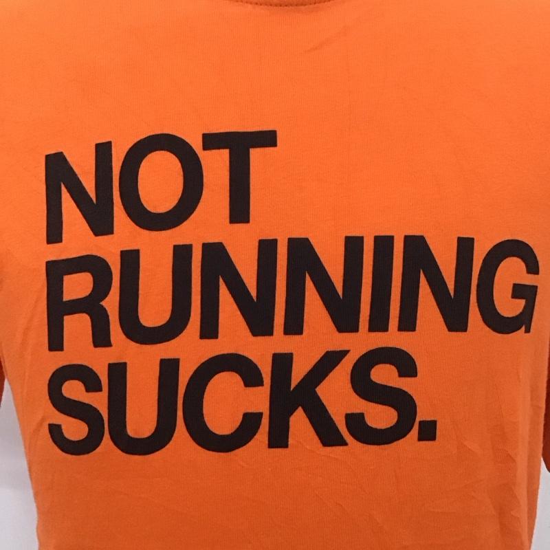 ナイキ NIKE Tシャツ 半袖 半袖カットソー プリントTシャツ クルーネックカットソー スポーツウェア S プリント 橙 / オレンジ / メンズ USED 古着 中古 10107254