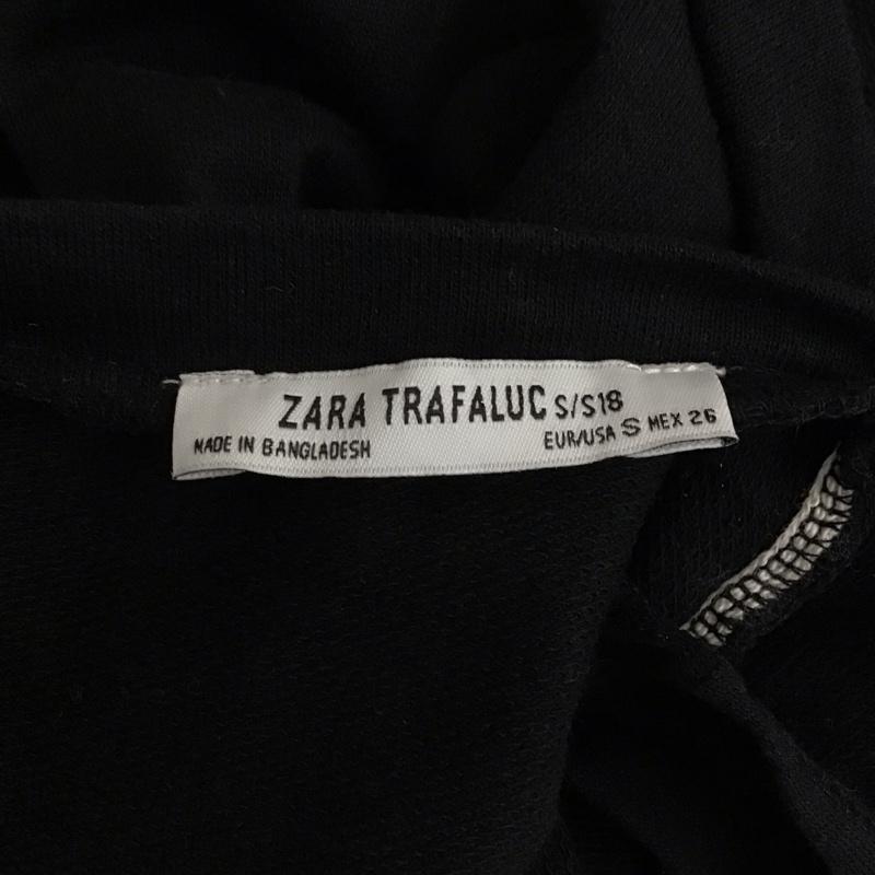 ザラ ZARA TRAFALUC ワンピース・ドレス・オールインワン ワンピース・ドレス・オールインワン ノースリーブ オールインワン カジュアルスウェット S ロゴ、文字 黒 / ブラック / レディース USED 古着 中古 10114490