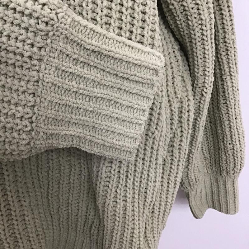ビス ViS ニット、セーター 長袖 タートルネック ハイネック FREE 無地 薄緑 / ライトグリーン /  レディース USED 古着 中古 10106109
