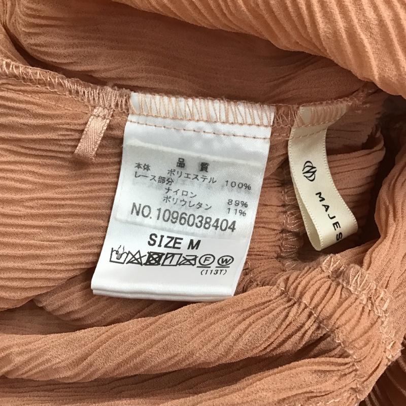 マジェスティックレゴン MAJESTIC LEGON シャツ、ブラウス 半袖 1096038404 ウエストキュっとブラウス シャツカーディガン レース M 無地 桃 / ピンク / レディース USED 古着 中古 10105639
