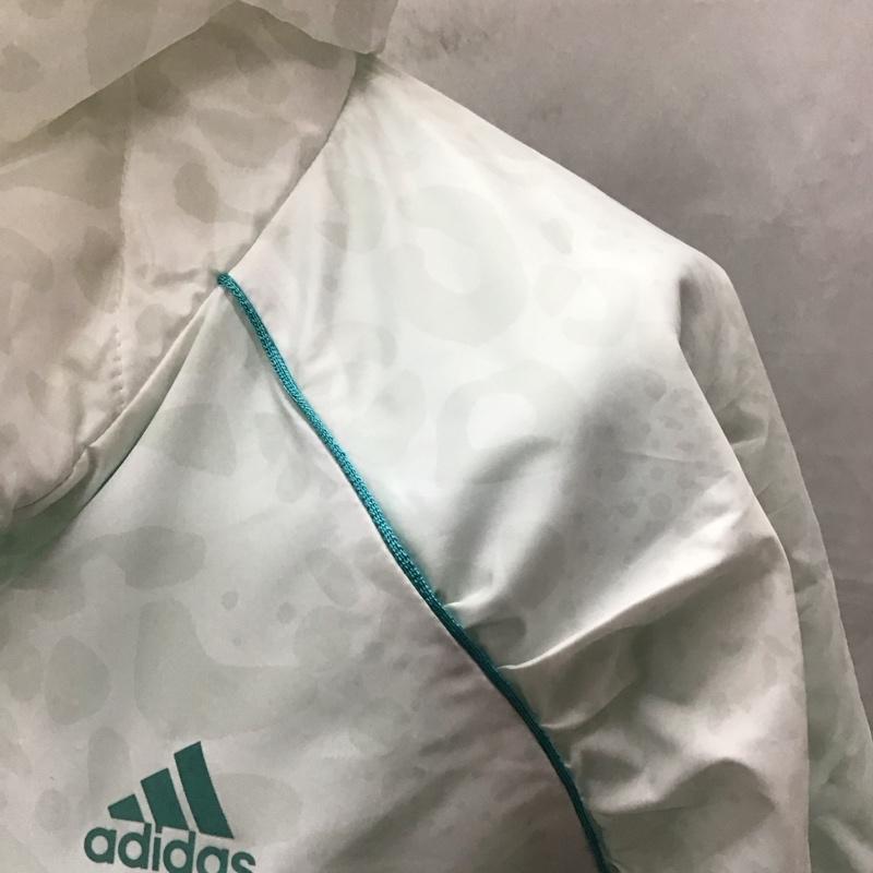 アディダス adidas ジャケット、上着 ジャンパー、ブルゾン S04736 JED80 トレーニング ActiveTraining レオパード柄 裏起毛ウインドブレーカー M ヒョウ柄・レオパード柄 X ロゴ、文字 白 / ホワイト / レディース USED 古着 中古 10113191