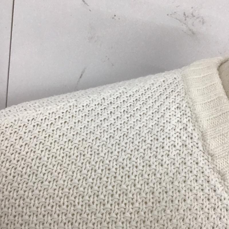 シュプリーム Supreme ニット、セーター 長袖 Supreme Textured Small Box Sweater FW20 Week3 M ロゴ、文字 白 / ホワイト / メンズ USED 古着 中古 10123324