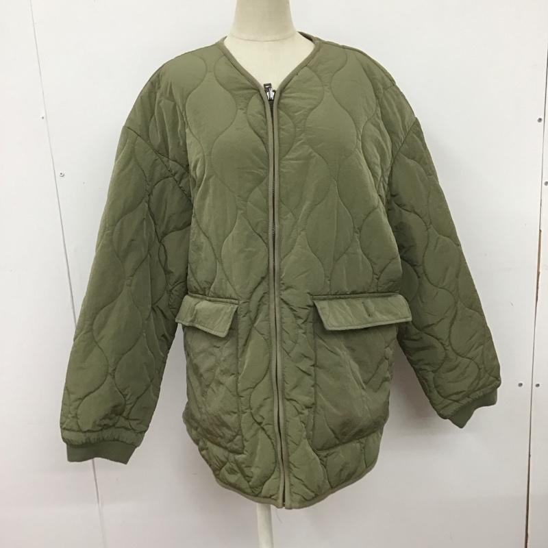 ザラ ZARA ジャケット、上着 ジャンパー、ブルゾン 7522 048 506 キルティング リバーシブル M 無地 カーキ / カーキ / レディース USED 古着 中古 10107176