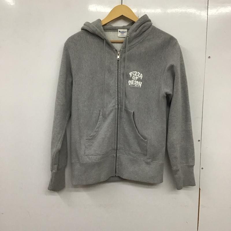 古着 USED パーカー 長袖 長袖パーカー ジップアップパーカー スウェット pizza of death バンド XS ロゴ、文字 灰 / グレー / メンズ USED 古着 中古 10136632