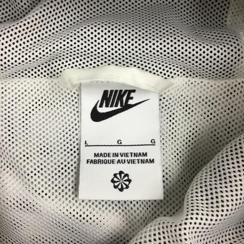 ナイキ NIKE ジャケット、上着 ジャンパー、ブルゾン DA0002-134 ウィンドランナーフーディジャケット ジップアップジャケット スポーツウェア L ロゴ、文字 白 / ホワイト / X 黒 / ブラック / メンズ USED 古着 中古 10110993