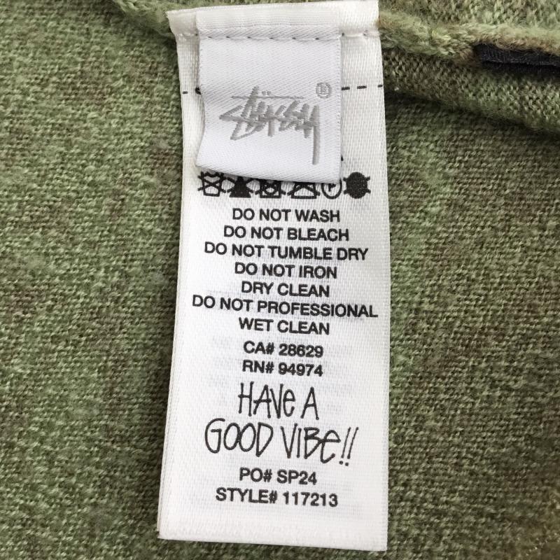 ステューシー STUSSY ニット、セーター 長袖 PAISLEY SWEATER ペーズリーセーター M ペイズリー 緑 / グリーン / メンズ USED 古着 中古 10135820