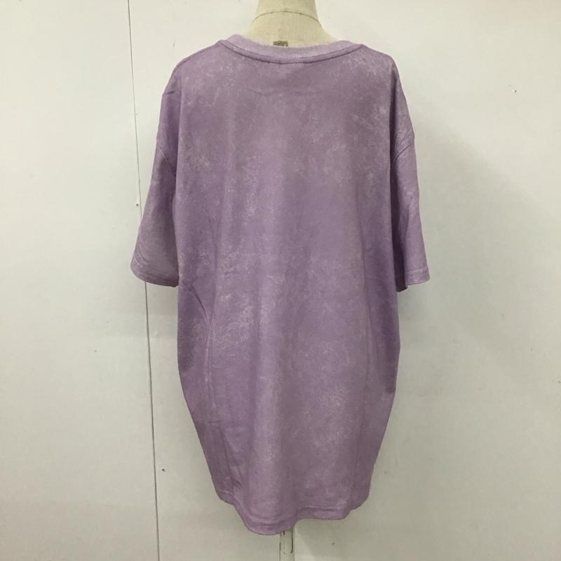 マウジー MOUSSY Tシャツ 半袖 010ESQ90-0590 FLOWERING Tシャツ FREE プリント 紫 / パープル / レディース USED 古着 中古 10112131