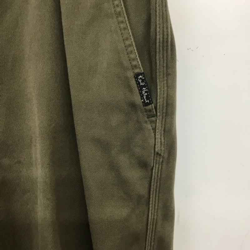カールヘルム KARLHELMUT パンツ ワークパンツ、ペインターパンツ ワークパンツ ワイドパンツ カジュアルパンツ ミリタリーパンツ XL ロゴ、文字 カーキ / カーキ / メンズ USED 古着 中古 10138757