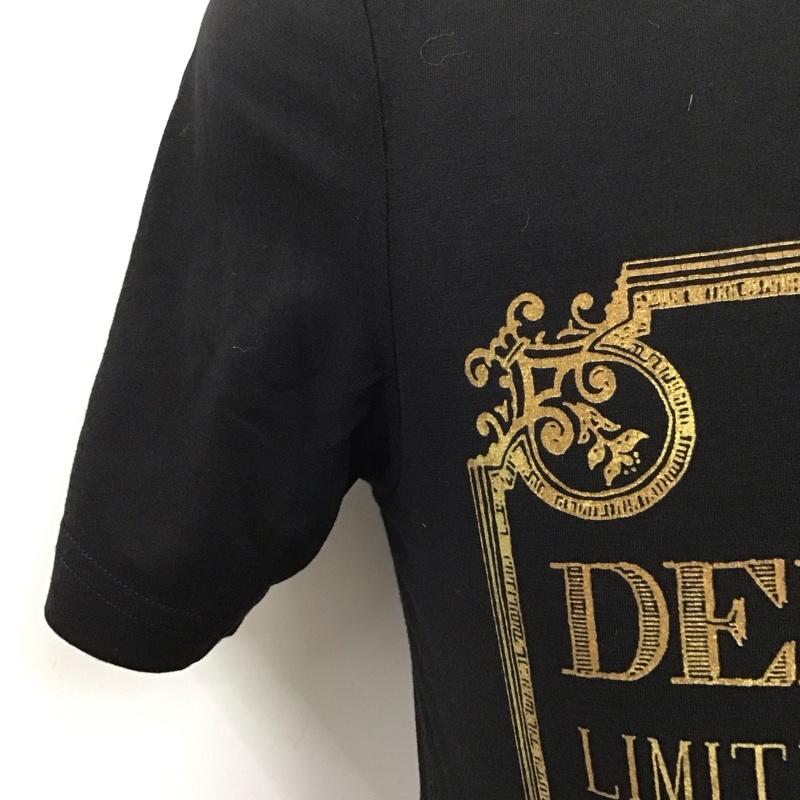 アルマーニジーンズ ARMANI JEANS Tシャツ 半袖 半袖カットソー プリントTシャツ クルーネックカットソー S プリント 黒 / ブラック / メンズ USED 古着 中古 10113740