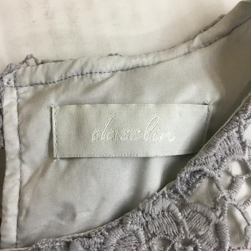ダズリン dazzlin セットアップ セットアップ 021610401301 ノースリーブカットソー ショートパンツ 総レース M レース柄 灰 / グレー / レディース USED 古着 中古 10118573