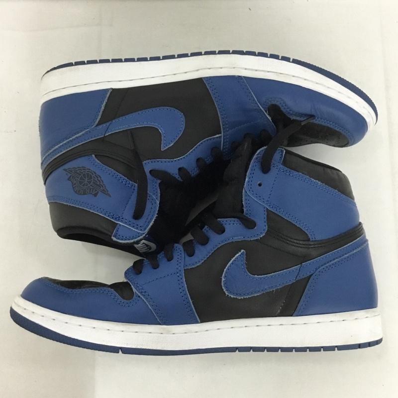 ナイキ NIKE スニーカー スニーカー 555088-404 AIR JORDAN 1 RETRO HIGH OG 29cm 29.0cm ロゴ、文字 黒 / ブラック / X 青 / ブルー / メンズ USED 古着 中古 10136936