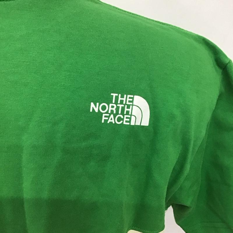 ザノースフェイス THE NORTH FACE Tシャツ 半袖 nt31212 セオアルファパネルティー 半袖カットソー プリントTシャツ M ボーダー柄 青 / ブルー / X 緑 / グリーン / X アイボリー / アイボリー / レディース USED 古着 中古 10127600