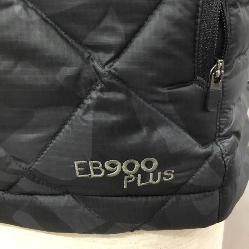 エディーバウアー Eddie Bauer ベスト ベスト 0317979 ダウンジャケット ジップアップジャケット アウター XS 総柄 黒 / ブラック / メンズ USED 古着 中古 10108235