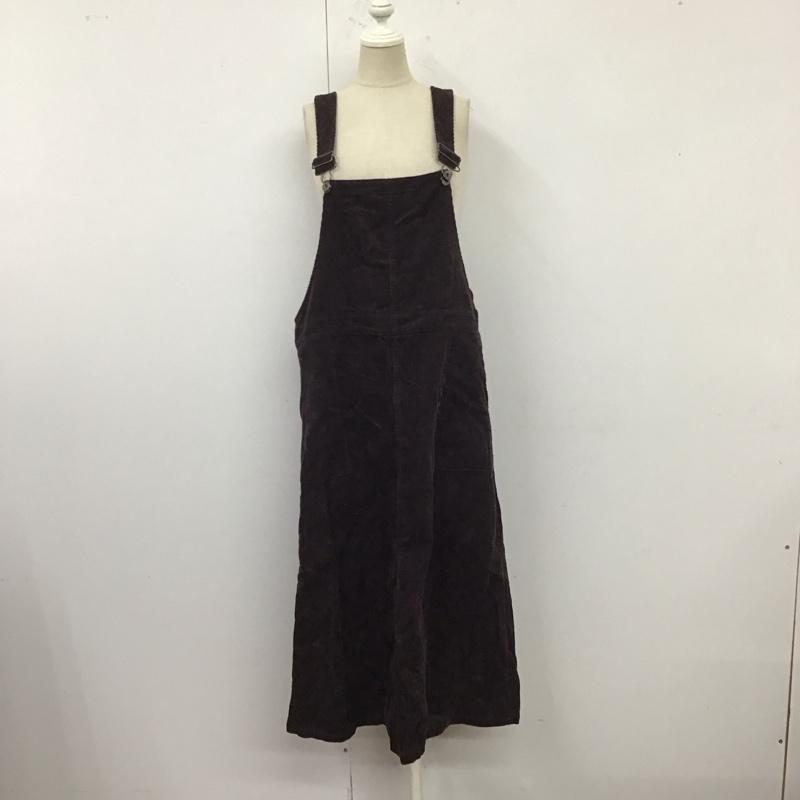 サマンサモスモスブルー Samansa Mos2 blue ジャンパースカート ジャンパースカート FREE 無地 茶 / ブラウン / レディース USED 古着 中古 10121207