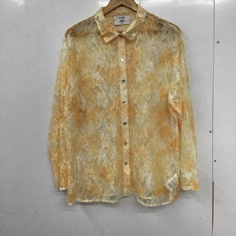 ジュエティ jouetie シャツ、ブラウス 長袖 082220400101-01 長袖ブラウス 長袖シャツ シースルーシャツ M 総柄 マルチカラー / マルチカラー / レディース USED 古着 中古 10135560