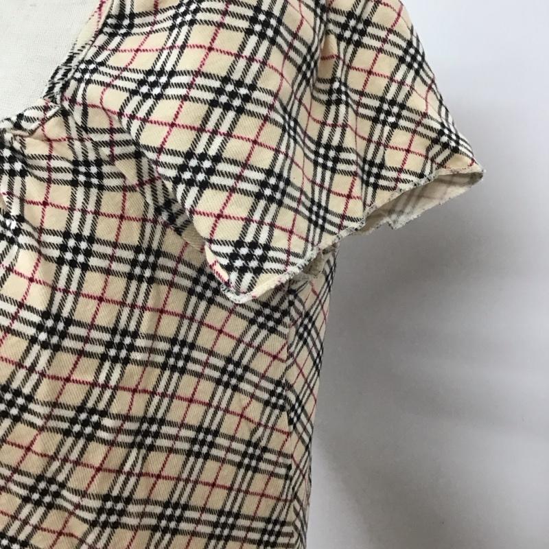 バーバリーブルーレーベル BURBERRY BLUE LABEL カットソー 半袖 半袖カットソー チェックTシャツ クルーネックカットソー M チェック マルチカラー / マルチカラー / レディース USED 古着 中古 10113813