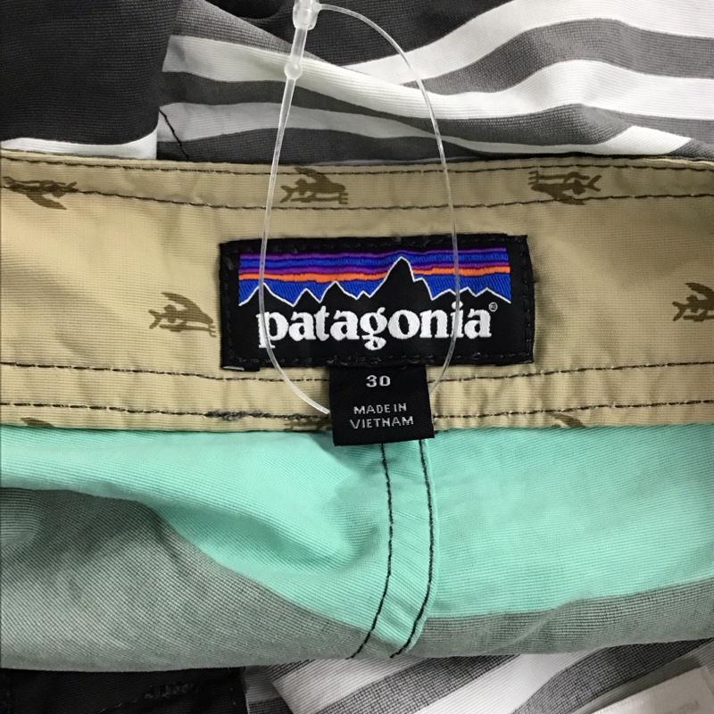 パタゴニア patagonia パンツ ショートパンツ 86621 スイムショーツ ショートパンツ ハーフパンツ 30インチ ボーダー柄 マルチカラー / マルチカラー / メンズ USED 古着 中古 10130814