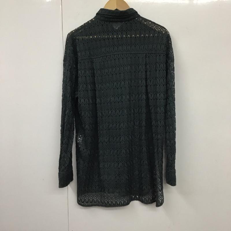 ジーナシス JEANASIS シャツ、ブラウス 長袖 JS064086MC レースシャツ FREE レース柄 緑 / グリーン / レディース USED 古着 中古 10131296