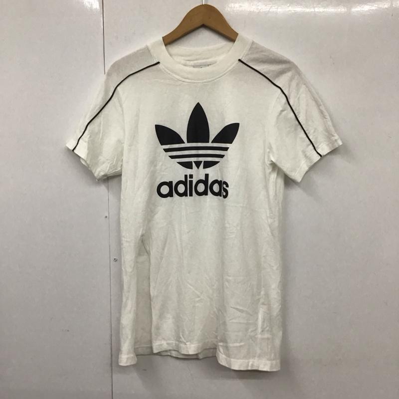 アディダス adidas Tシャツ 半袖 EC1877 M ロゴ、文字 X プリント 白 / ホワイト / レディース USED 古着 中古 10130391