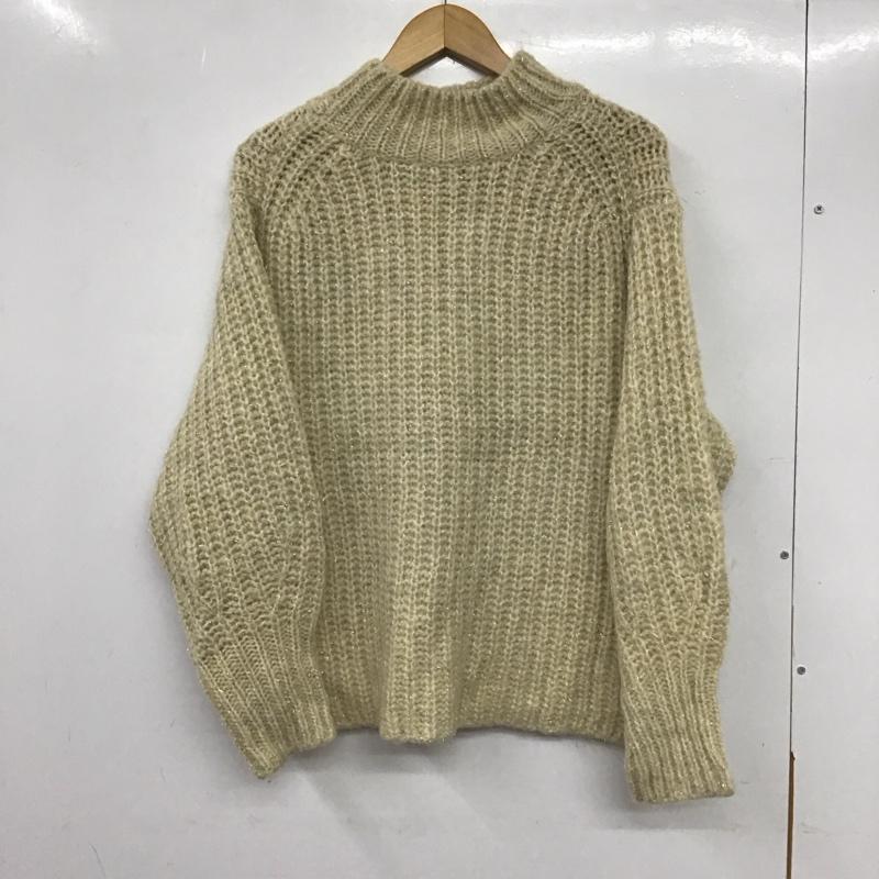 ローリーズファーム LOWRYS FARM ニット、セーター 長袖 FREE 無地 ベージュ / ベージュ / レディース USED 古着 中古 10137875
