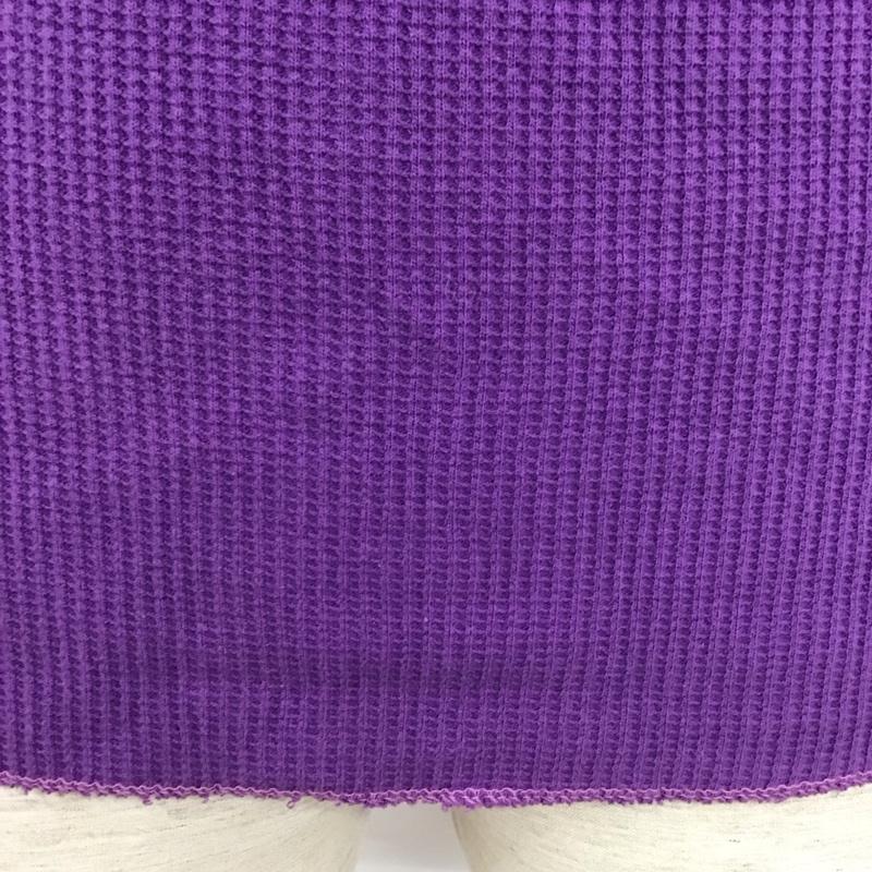 トイズマッコイ TOYS McCOY Tシャツ 半袖 半袖カットソー ワッフル地Tシャツ クルーネックカットソー M 無地 紫 / パープル /  メンズ USED 古着 中古 10111642