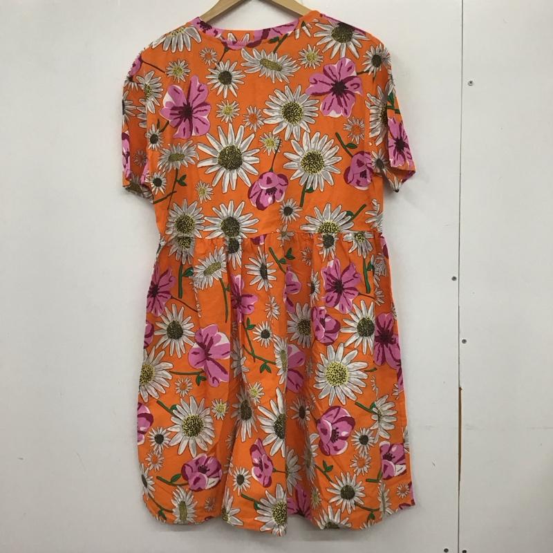 ザラ ZARA ワンピース ロングスカート 半袖ロングワンピース クルーネック プリントワンピース L プリント マルチカラー / マルチカラー / レディース USED 古着 中古 10135551