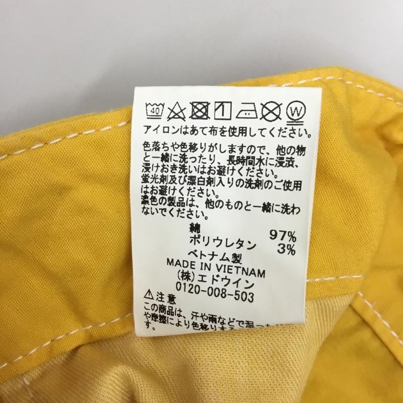 エドウィン EDWIN ボトムス ボトムス UNE218 STEPMARK バルーンカーゴパンツ XL ワンポイント 黄 / イエロー / メンズ USED 古着 中古 10118995