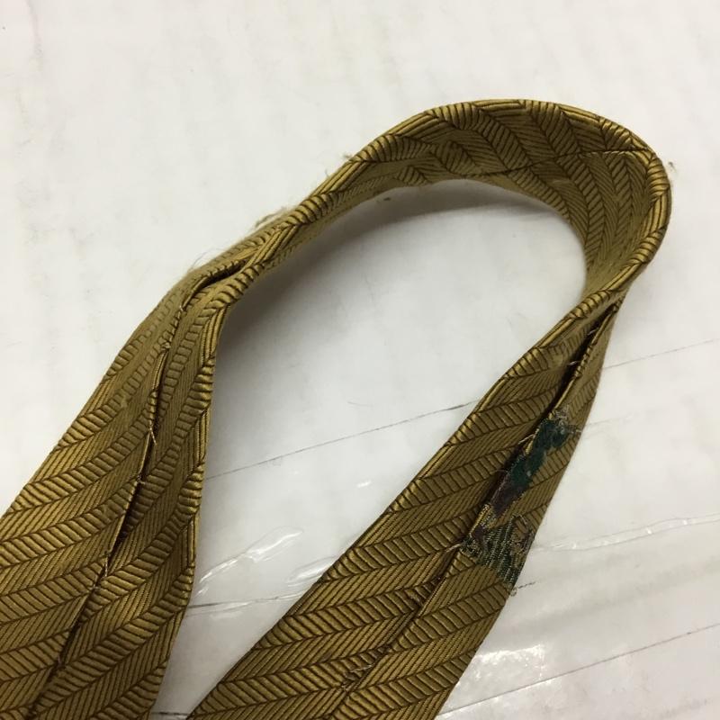 バーバリーズ BURBERRYS ネクタイ ネクタイ シルク 狩り 総柄 金 / ゴールド / メンズ USED 古着 中古 10113610