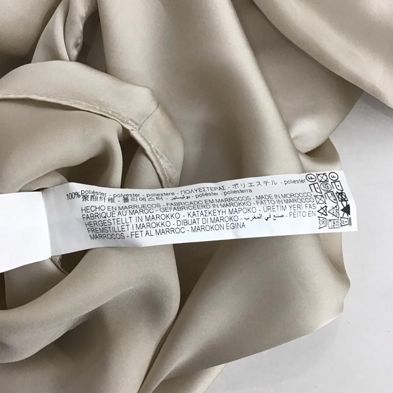 ザラ ZARA シャツ、ブラウス 長袖 M 無地 ベージュ / ベージュ / レディース USED 古着 中古 10124786