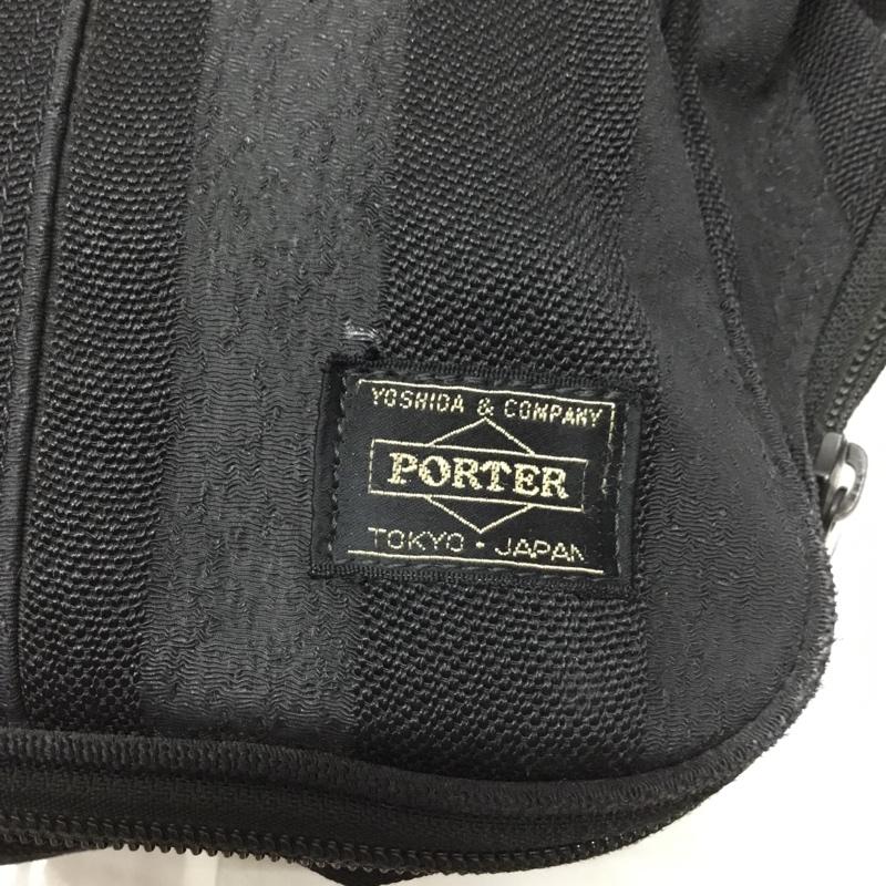 ポーター PORTER ハンドバッグ ハンドバッグ 10周年 ストライプ ロゴ、文字 紺 / ネイビー / メンズ USED 古着 中古 10112852