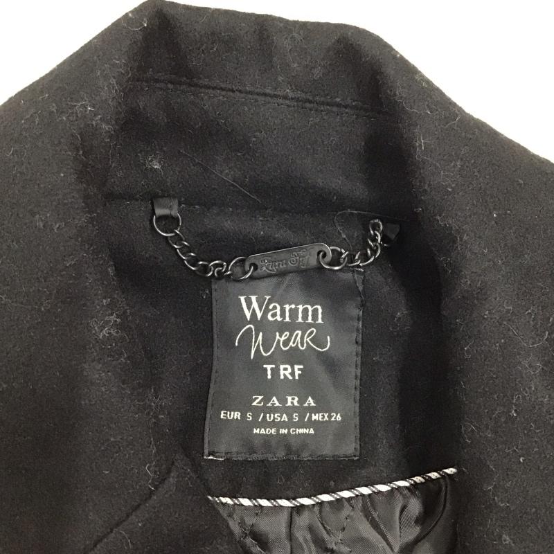 ザラティーアールエフ ZARA TRF コート ピーコート 1255 207 800 S 無地 黒 / ブラック / レディース USED 古着 中古 10118437