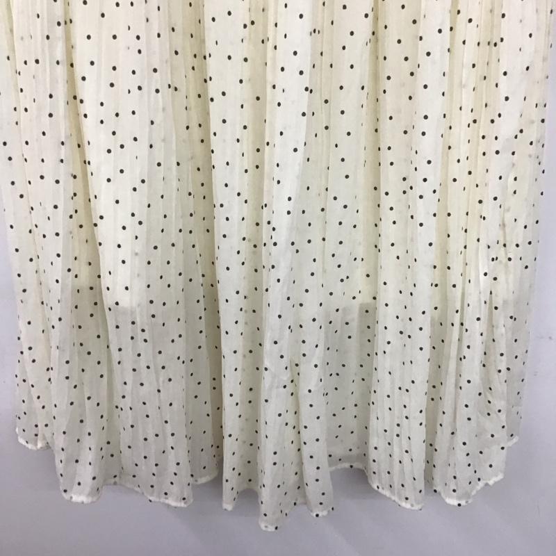 ロペピクニック ROPE PICNIC スカート ロングスカート 38 ドット 白 / ホワイト / レディース USED 古着 中古 10138061