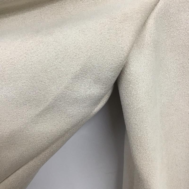 ザラ ZARA ジャケット、上着 ジャケット、ブレザー ノーカラー フェイクスエード L 無地 ベージュ / ベージュ / レディース USED 古着 中古 10138672