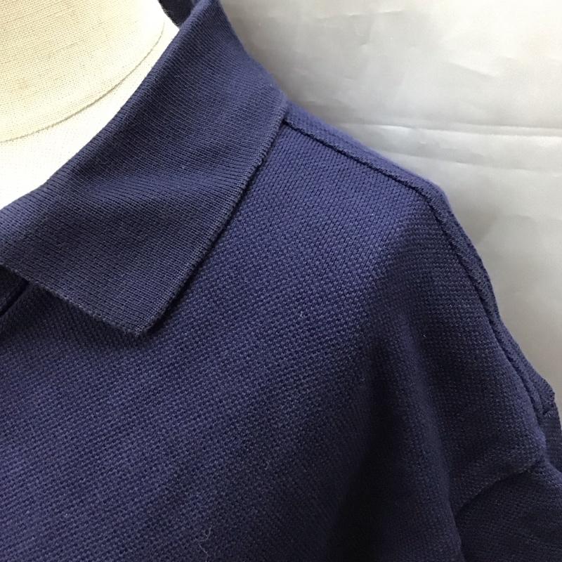 ラコステ LACOSTE ポロシャツ 半袖 38 無地 紺 / ネイビー / レディース USED 古着 中古 10123410