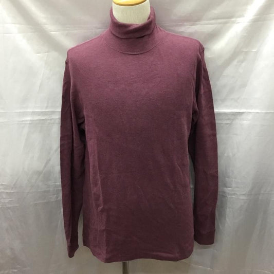 ブルックスブラザーズ BROOKS BROTHERS カットソー 長袖 タートルネック M ワンポイント 紫 / パープル /  メンズ USED 古着 中古 10111384